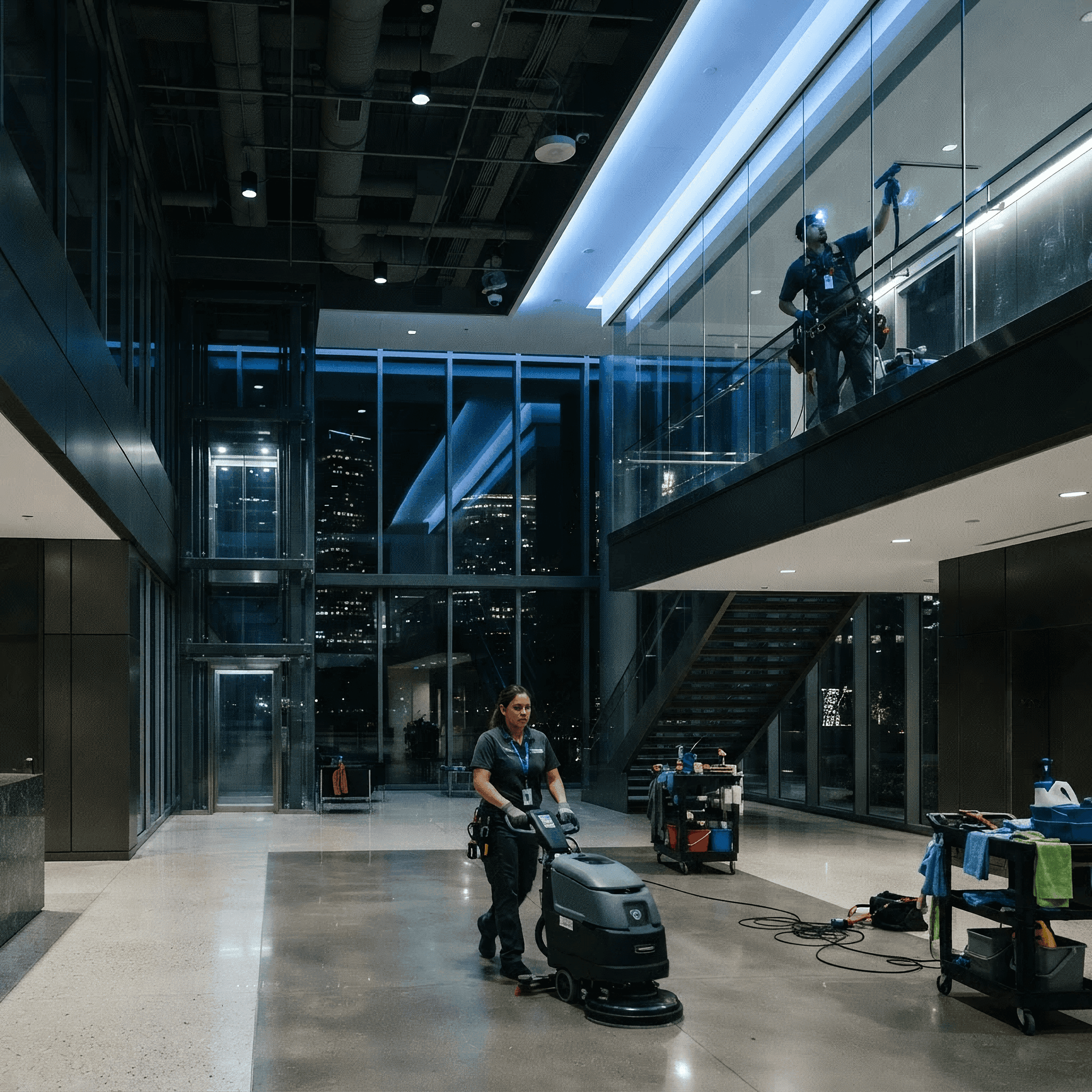 Facility Service Group crew maintaining a commercial property