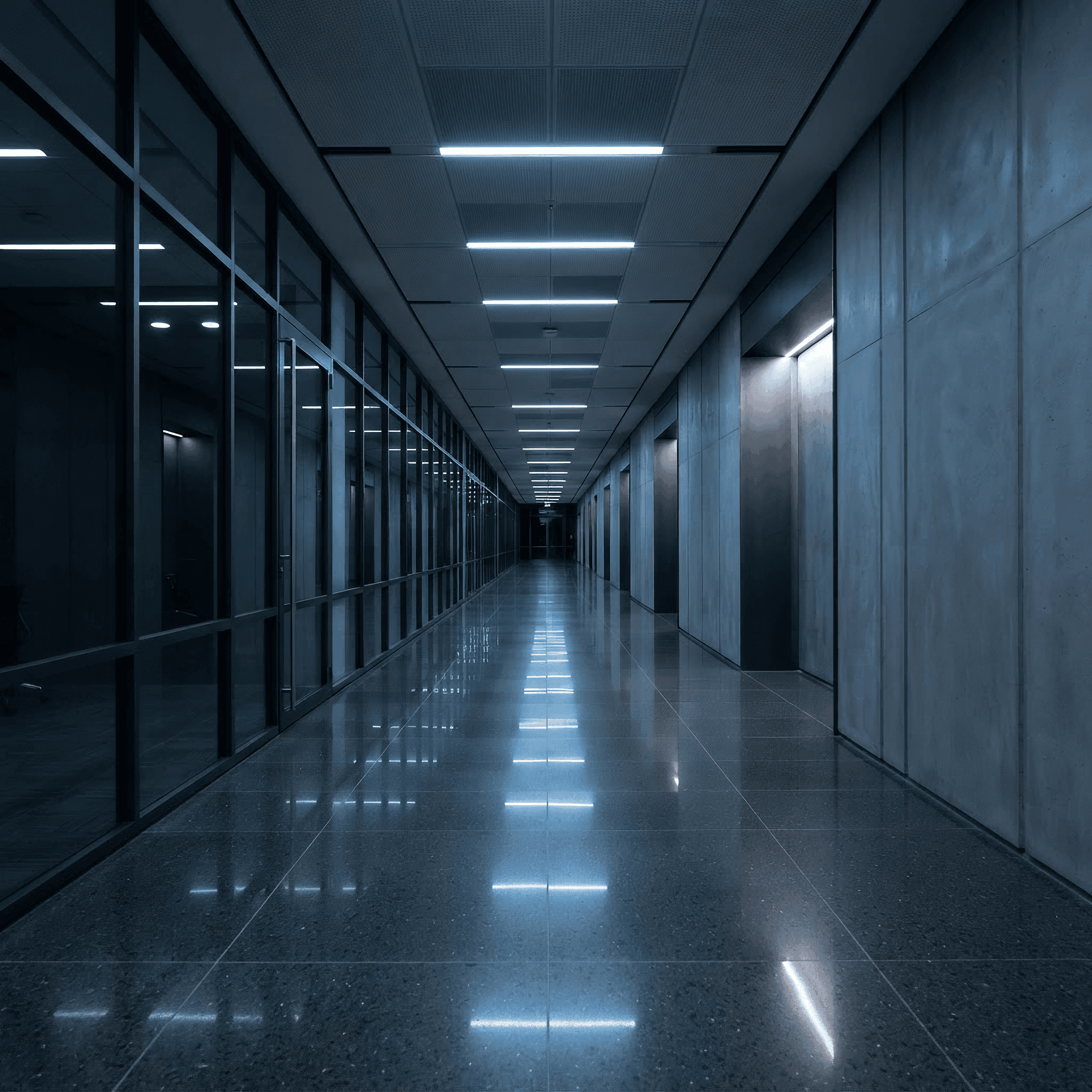 Immaculate commercial corridor maintained by Facility Service Group
